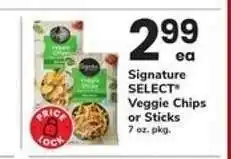 Safeway Signature SELECT Veggie Chips or Sticks offer