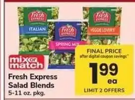 Safeway Fresh Express Salad Blends offer