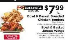 ShopRite Bowl & Basket Breaded Chicken Tenders offer