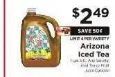 ShopRite Arizona Iced Tea offer