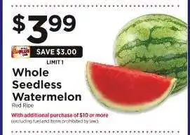 ShopRite Whole Seedless Watermelon offer