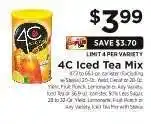 ShopRite 4C Iced Tea Mix offer