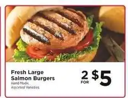 ShopRite Fresh Large Salmon Burgers offer