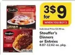 Safeway Stouffer's Dinners or Entrées offer