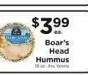 ShopRite Boar's Head Hummus offer