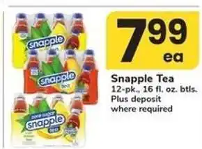 Safeway Snapple Tea offer