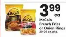 Safeway McCain French Fries or Onion Rings offer