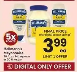 Safeway Hellmann's Mayonnaise offer