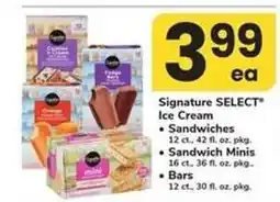 Safeway Signature Select Ice Cream offer