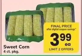 Safeway Sweet Corn offer