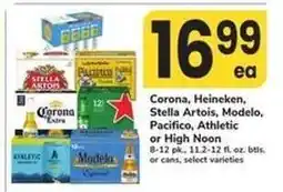 Safeway Corona, Heineken, Stella Artois, Modelo, Pacifico, Athletic or High Noon offer
