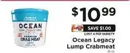 ShopRite Ocean Legacy Lump Crabmeat offer