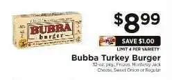 ShopRite Bubba Turkey Burger offer