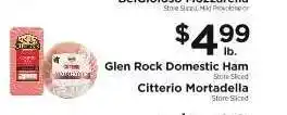 ShopRite Glen Rock Domestic Ham, Citterio Mortadella offer