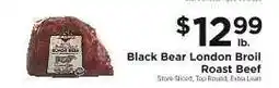ShopRite Black Bear London Broil Roast Beef offer