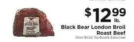 ShopRite Black Bear London Broil Roast Beef offer