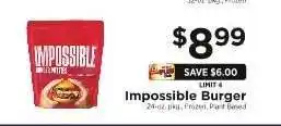 ShopRite Impossible Burger offer