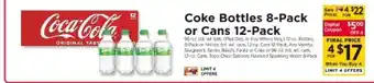 ShopRite Coke Bottles 8-Pack or Cans 12-Pack offer