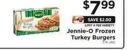 ShopRite Jennie-O Frozen Turkey Burgers offer