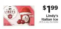 ShopRite Lindy's Italian Ice offer