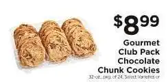 ShopRite Gourmet Club Pack Chocolate Chunk Cookies offer