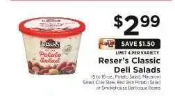 ShopRite Reser's Classic Deli Salads offer