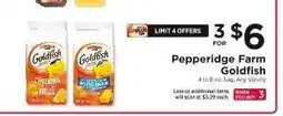 ShopRite Pepperidge Farm Goldfish offer