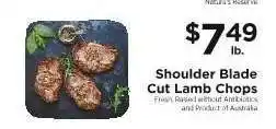 ShopRite Shoulder Blade Cut Lamb Chops offer