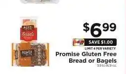 ShopRite Promise Gluten Free Bread or Bagels offer