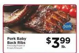 ShopRite Pork Baby Back Ribs offer