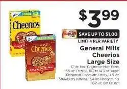 ShopRite General Mills Cheerios Large Size offer