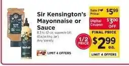ShopRite Sir Kensington's Mayonnaise or Sauce offer