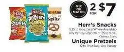 ShopRite Herr's Snacks & Unique Pretzels offer