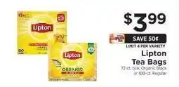 ShopRite Lipton Tea Bags offer