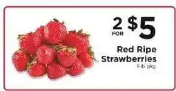 ShopRite Red Ripe Strawberries offer
