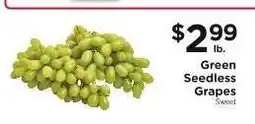 ShopRite Green Seedless Grapes offer