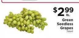 ShopRite Green Seedless Grapes offer