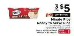 ShopRite Minute Rice Ready to Serve Rice offer