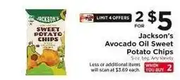 ShopRite Jackson's Avocado Oil Sweet Potato Chips offer