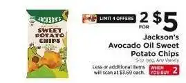 ShopRite Jackson's Avocado Oil Sweet Potato Chips offer