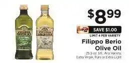 ShopRite Filippo Berio Olive Oil offer