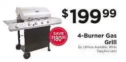 ShopRite 4-Burner Gas Grill offer