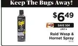ShopRite Raid Wasp & Hornet Spray offer