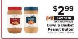 ShopRite Bowl & Basket Peanut Butter offer