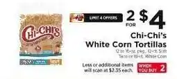 ShopRite Chi-Chi's White Corn Tortillas offer