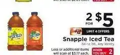 ShopRite Snapple Iced Tea offer