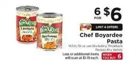 ShopRite Chef Boyardee Pasta offer