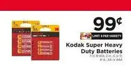 ShopRite Kodak Super Heavy Duty Batteries offer