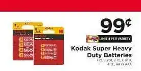 ShopRite Kodak Super Heavy Duty Batteries offer