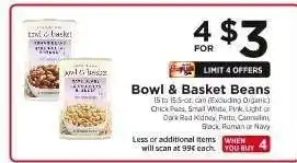 ShopRite Bowl & Basket Beans offer
